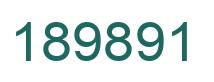 Number 189891 green image