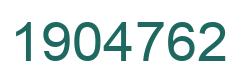 Number 1904762 green image