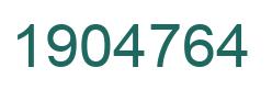 Number 1904764 green image