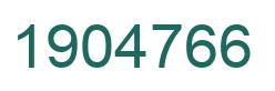 Number 1904766 green image
