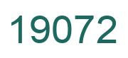 Number 19072 green image