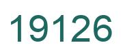 Number 19126 green image