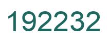 Number 192232 green image