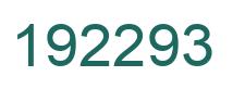 Number 192293 green image