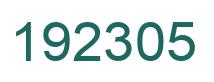 Número 192305 imagen verde