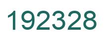 Number 192328 green image