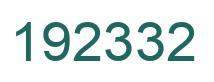 Number 192332 green image