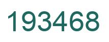 Number 193468 green image