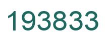 Number 193833 green image