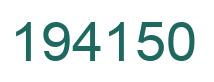 Number 194150 green image