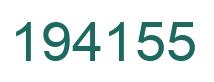 Number 194155 green image