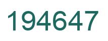 Número 194647 imagen verde