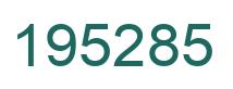Número 195285 imagen verde