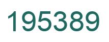 Number 195389 green image