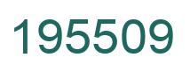 Number 195509 green image