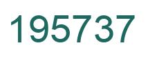 Number 195737 green image