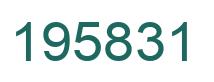 Número 195831 imagen verde