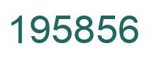 Number 195856 green image