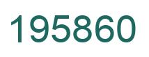 Number 195860 green image