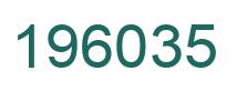 Number 196035 green image