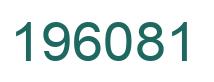 Number 196081 green image