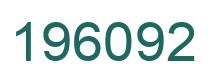 Number 196092 green image