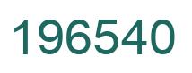 Number 196540 green image