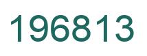 Number 196813 green image