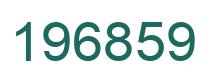Number 196859 green image