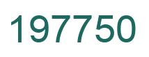 Number 197750 green image