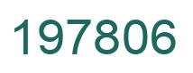 Number 197806 green image