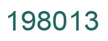 Number 198013 green image
