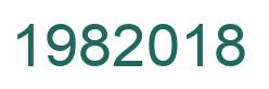 Number 1982018 green image