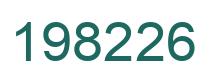 Number 198226 green image
