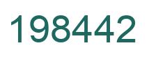 Número 198442 imagen verde