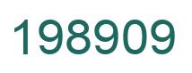 Number 198909 green image