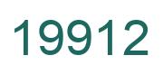 Number 19912 green image