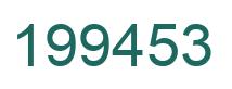 Number 199453 green image