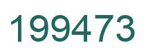 Number 199473 green image