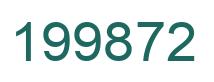 Number 199872 green image