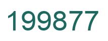 Number 199877 green image