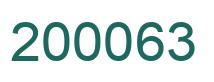 Number 200063 green image