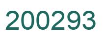 Number 200293 green image
