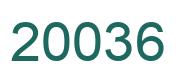Number 20036 green image