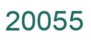 Number 20055 green image