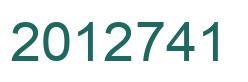 Number 2012741 green image