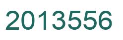 Number 2013556 green image