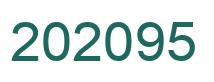 Number 202095 green image