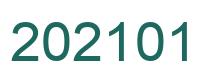 Number 202101 green image