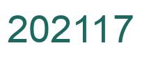 Number 202117 green image